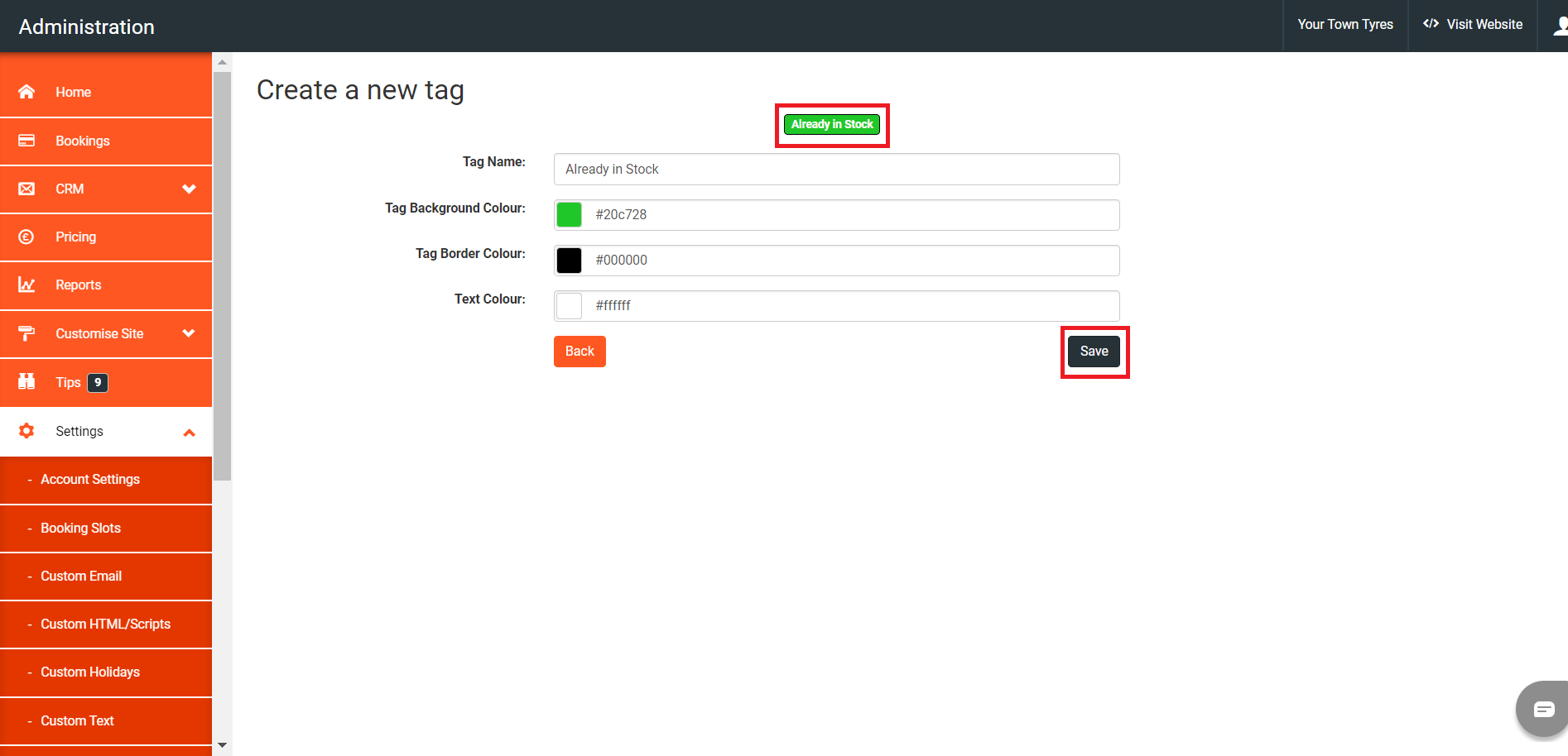 Tag Creation Image