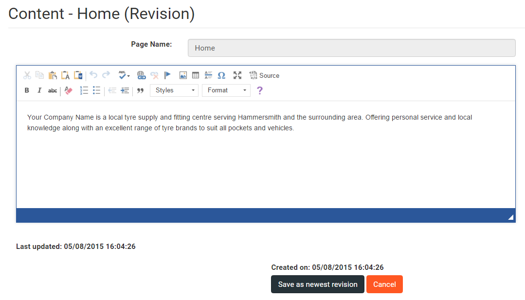 Revise Content Image