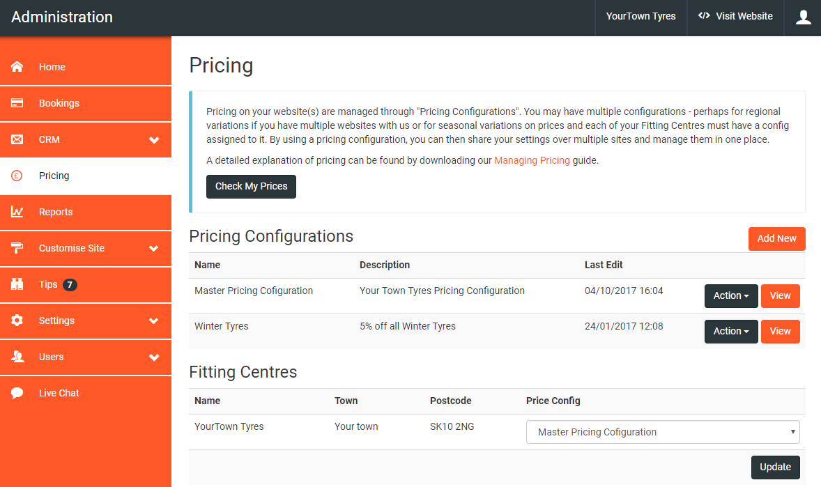 Pricing Home Page 1 Image